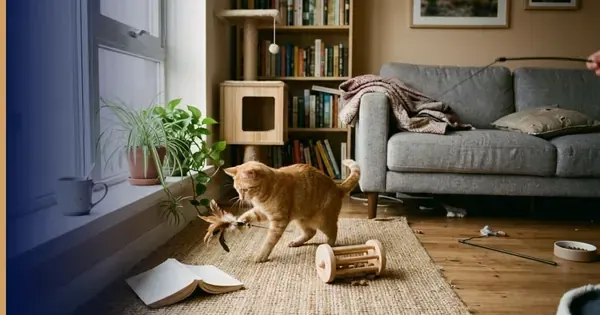 Four ways to enrich your indoor cat's environment without adding clutter