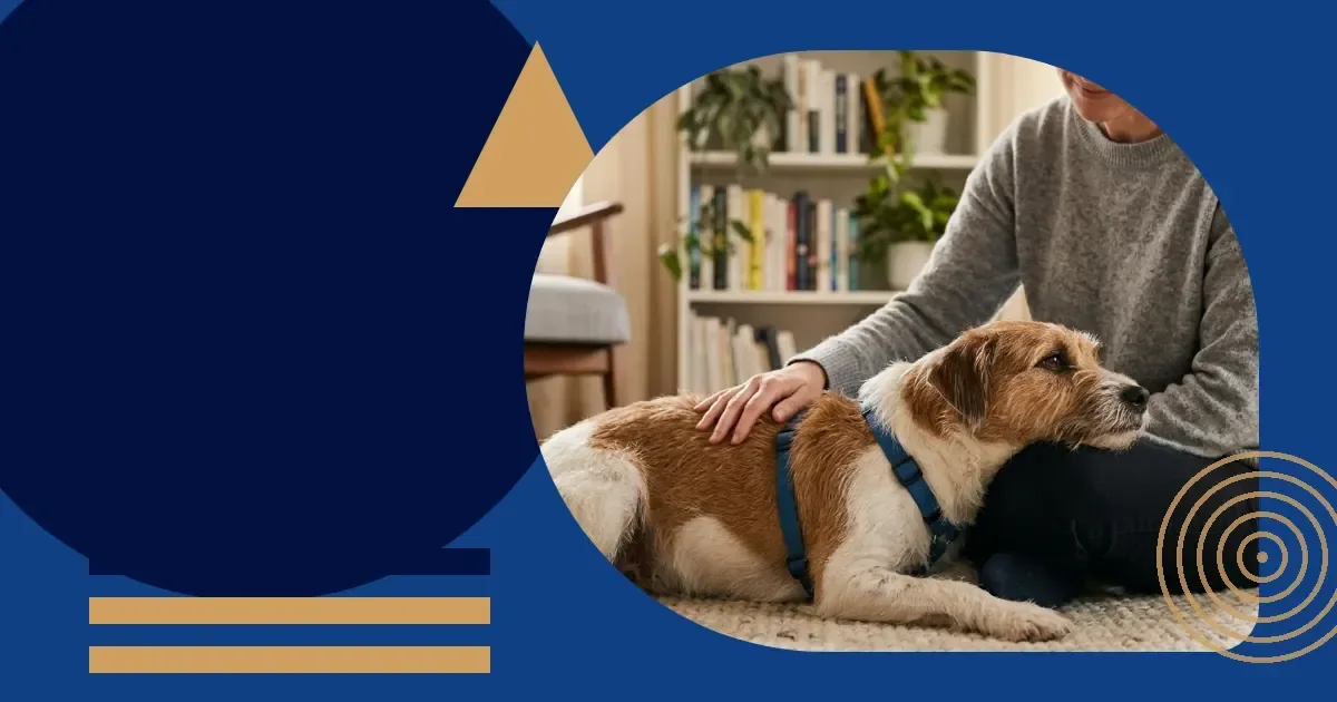 Six environmental changes that reduce dog anxiety before behaviour work begins
